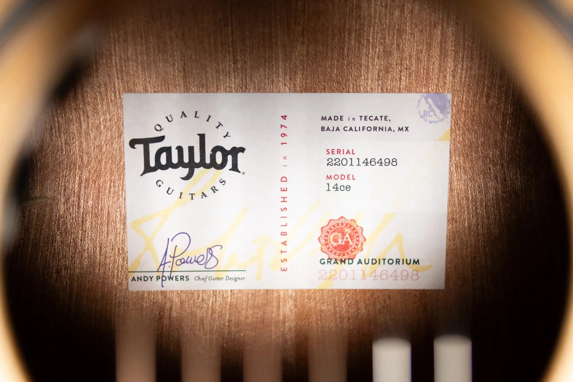 Taylor 14ce Grand Auditorium Acoustic/Electric Guitar with Gig Bag