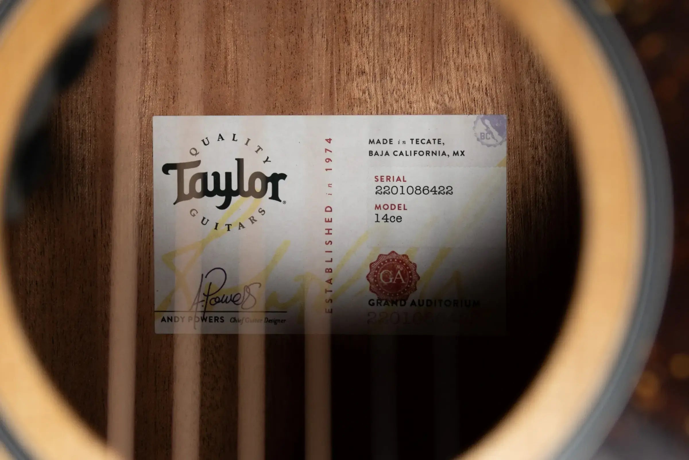 Taylor 14ce Grand Auditorium Acoustic/Electric Guitar with Gig Bag