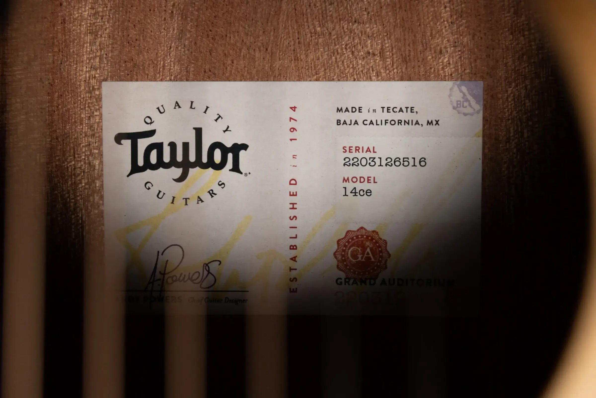 Taylor 14ce Grand Auditorium Acoustic/Electric Guitar with Gig Bag