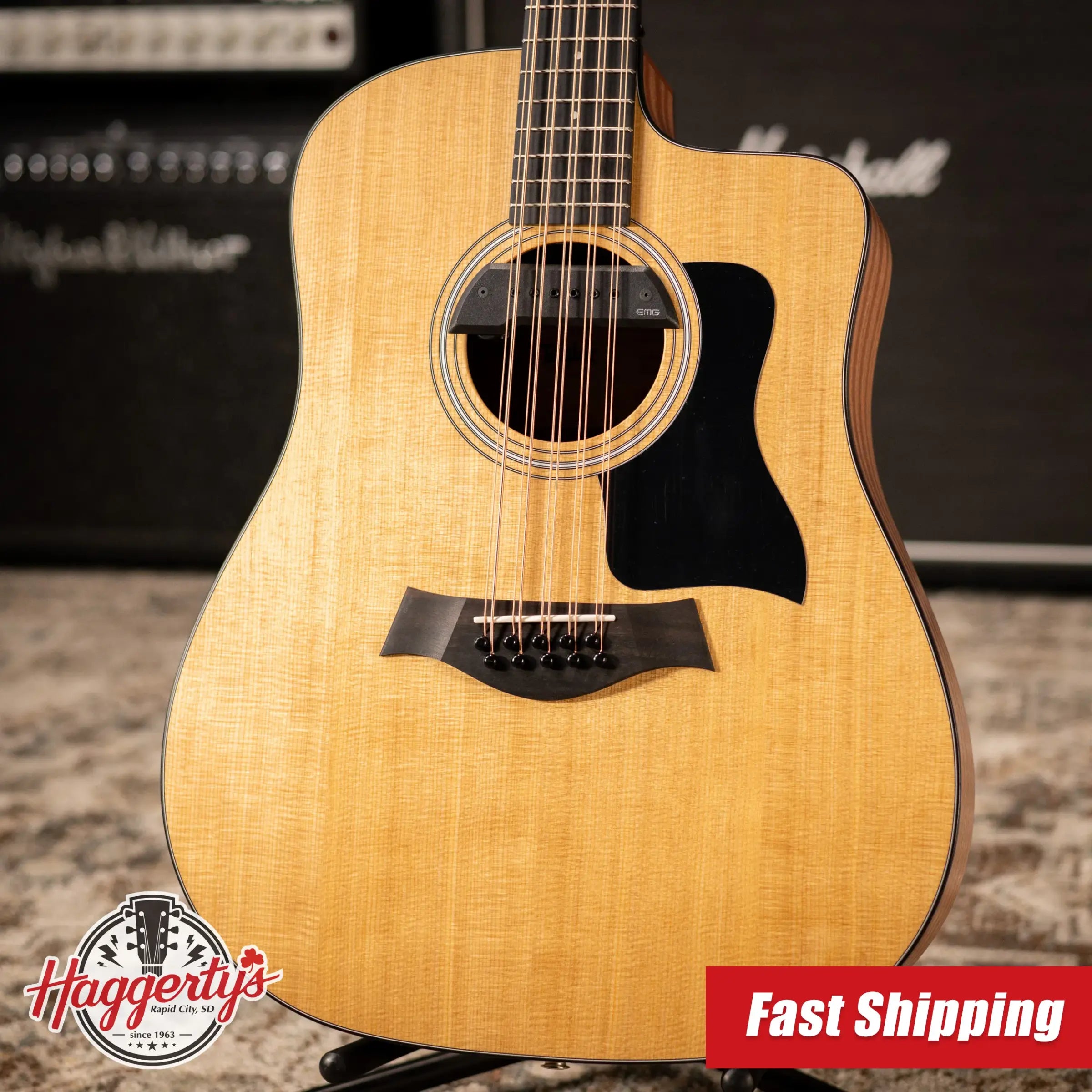 Taylor 150ce Bajo Quinto Acoustic/Electric Guitar - Sapele/Spruce with Gig Bag
