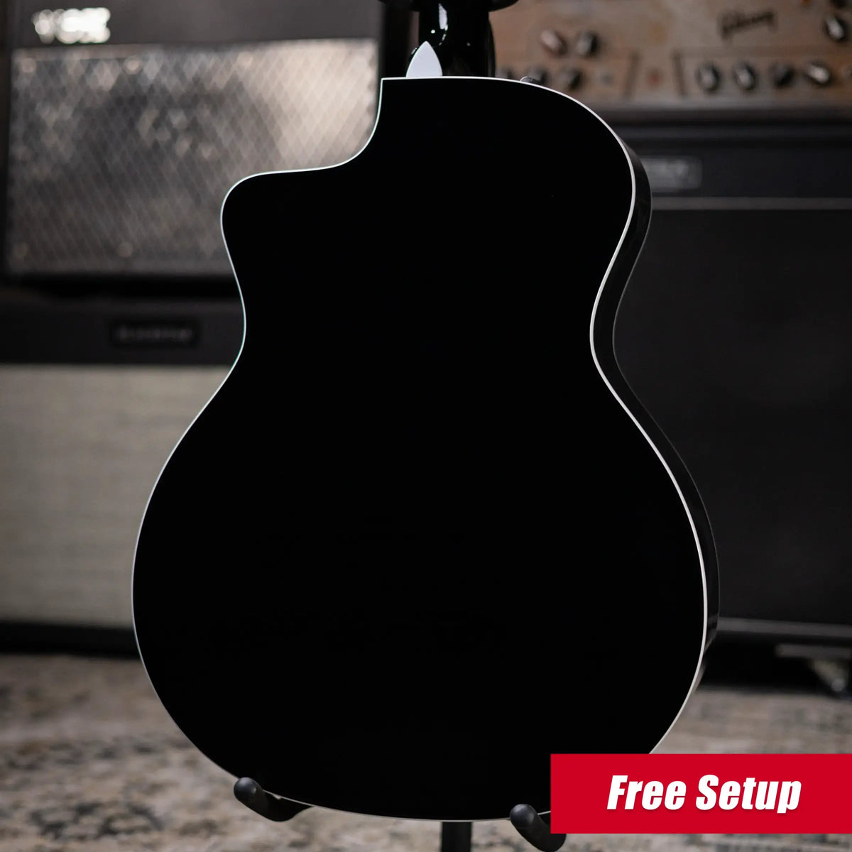 Taylor 214ce-BLK Plus Grand Auditorium Acoustic/Electric Guitar - Black with Aerocase