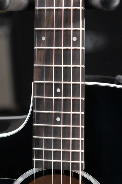 Taylor 214ce-BLK Plus Left-Handed Grand Auditorium Acoustic/Electric Guitar - Black with Aerocase