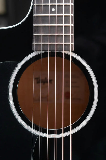 Taylor 214ce-BLK Plus Left-Handed Grand Auditorium Acoustic/Electric Guitar - Black with Aerocase