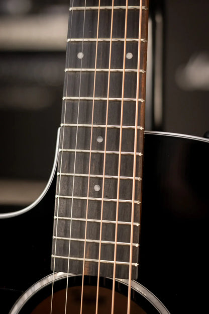 Taylor 214ce BLK Plus Left-Handed Grand Auditorium Acoustic/Electric Guitar - Black with Aerocase