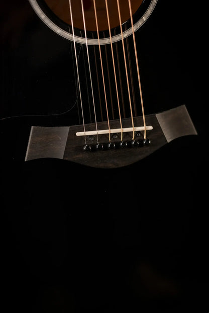 Taylor 214ce BLK Plus Left-Handed Grand Auditorium Acoustic/Electric Guitar - Black with Aerocase