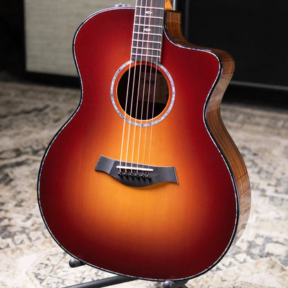 Taylor 214ce DLX Sunset Blvd Grand Auditorium Acoustic/Electric Guitar - Sepia Burst with Hardshell Case - Prototype