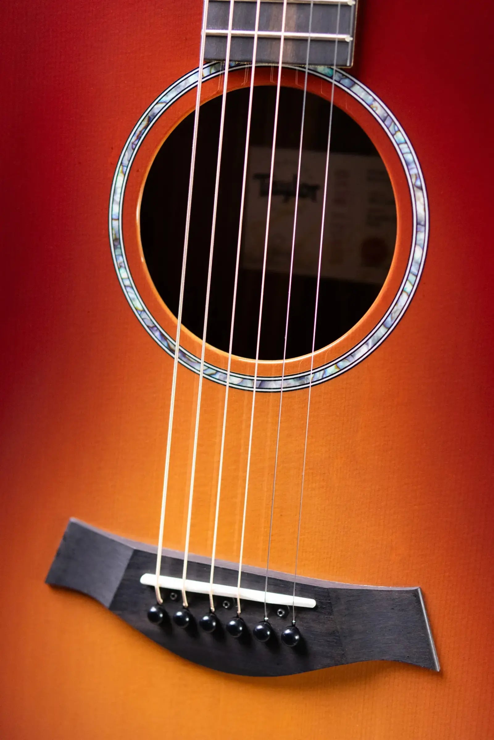 Taylor 214ce DLX Sunset Blvd Grand Auditorium Acoustic/Electric Guitar - Sepia Burst with Hardshell Case - Prototype