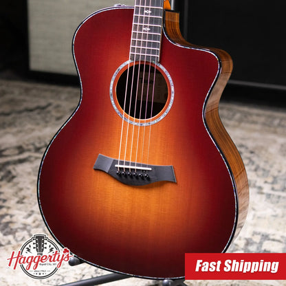 Taylor 214ce DLX Sunset Blvd Grand Auditorium Acoustic/Electric Guitar - Sepia Burst with Hardshell Case - Prototype