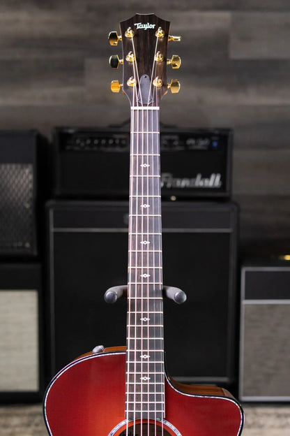 Taylor 214ce DLX Sunset Blvd Grand Auditorium Acoustic/Electric Guitar - Sepia Burst with Hardshell Case - Prototype
