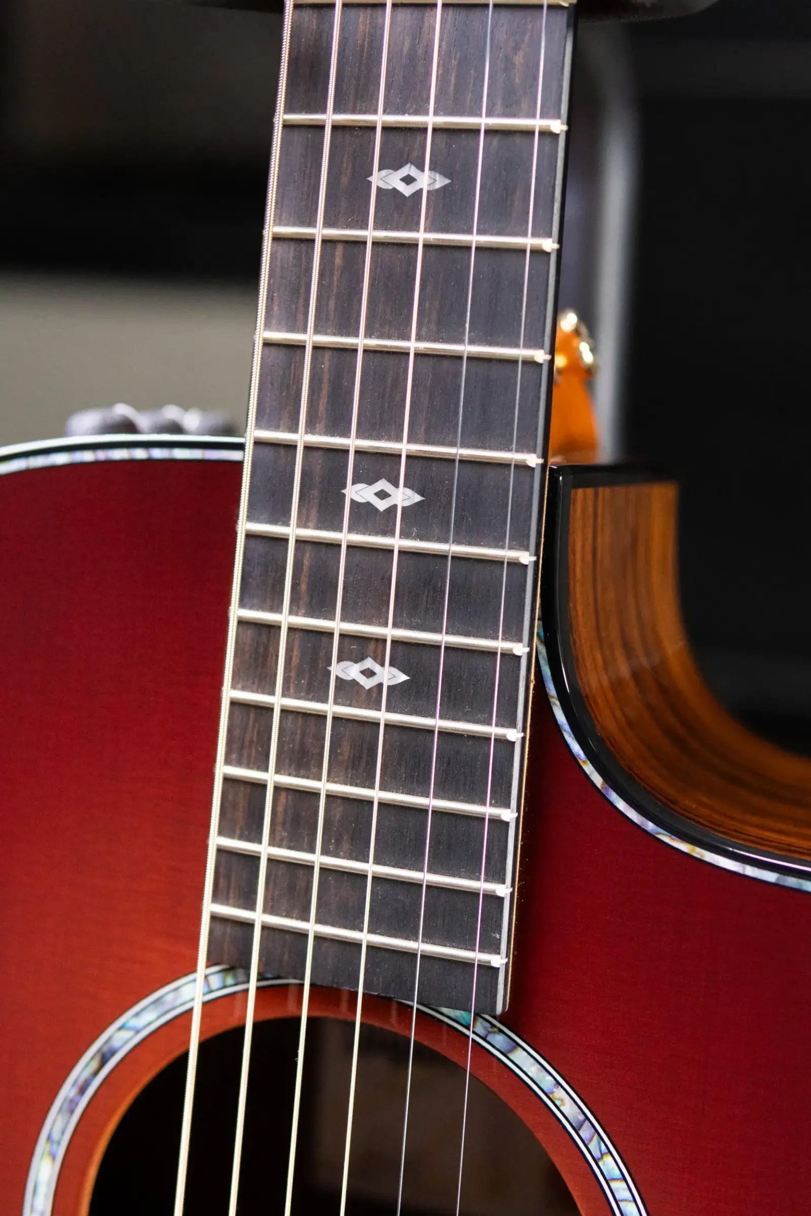 Taylor 214ce DLX Sunset Blvd Grand Auditorium Acoustic/Electric Guitar - Sepia Burst with Hardshell Case - Prototype