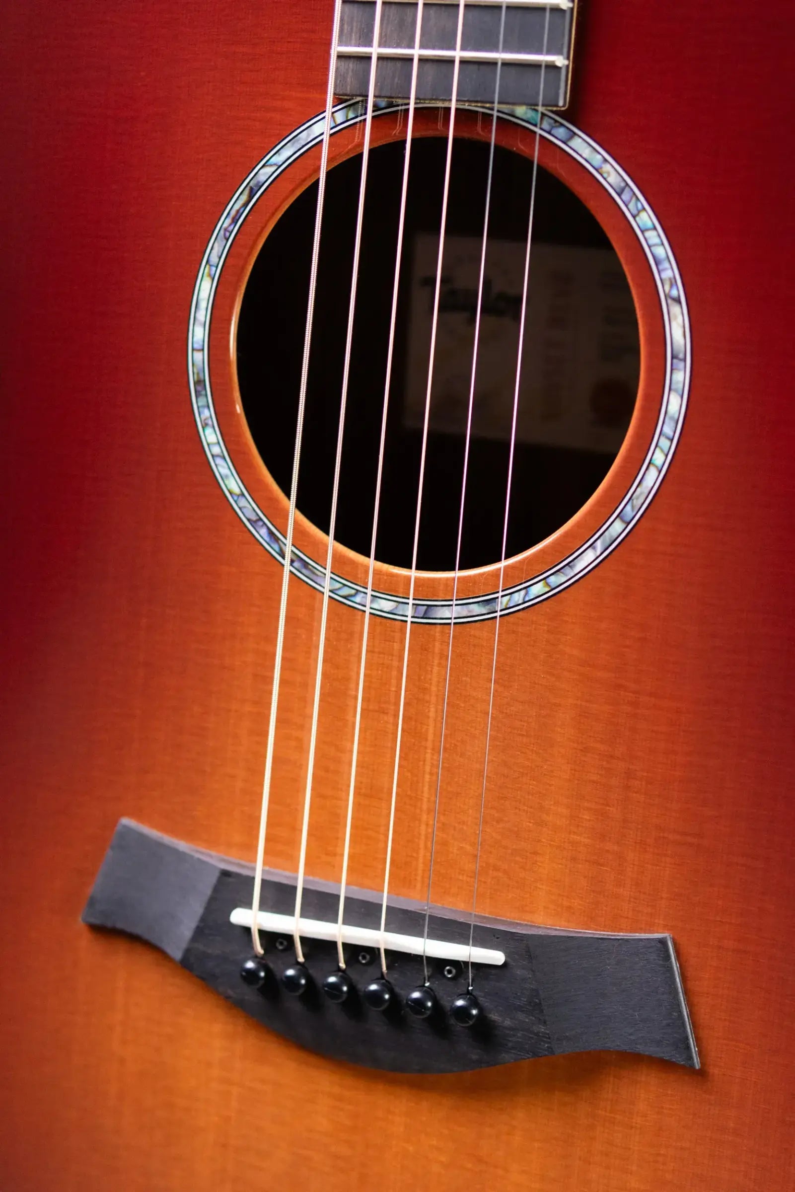 Taylor 214ce DLX Sunset Blvd Grand Auditorium Acoustic/Electric Guitar - Sepia Burst with Hardshell Case - Prototype