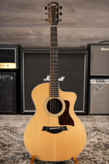 Taylor 214ce Grand Auditorium Acoustic/Electric Guitar with Gig Bag - Factory Used