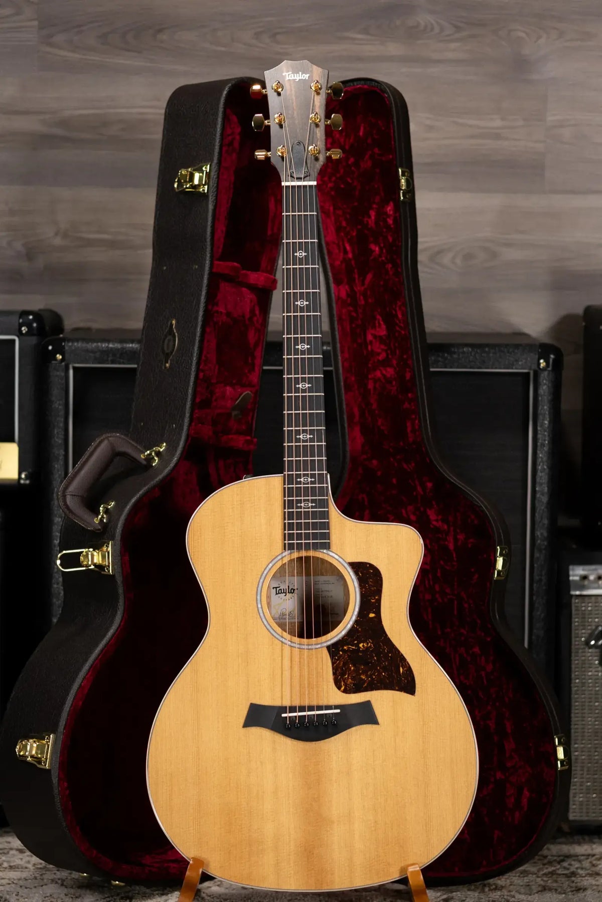Taylor 214ce-K DLX Grand Auditorium Acoustic/Electric Guitar with Gig Bag - Used
