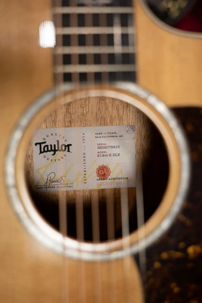 Taylor 214ce-K DLX Grand Auditorium Acoustic/Electric Guitar with Gig Bag - Used