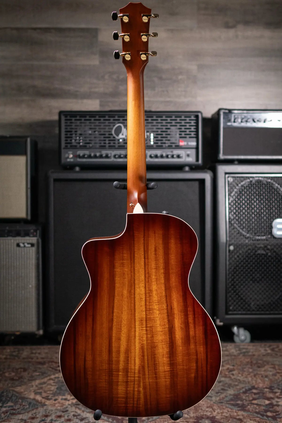 Taylor 214ce-K DLX Special Edition Grand Auditorium Acoustic/Electric Guitar - Honeyburst with Hardshell Case
