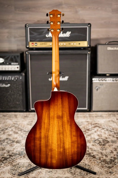 Taylor 214ce-K DLX Special Edition Grand Auditorium Acoustic/Electric Guitar - Honeyburst with Hardshell Case - Demo