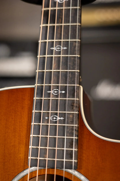 Taylor 214ce-K DLX Special Edition Grand Auditorium Acoustic/Electric Guitar - Honeyburst with Hardshell Case - Demo