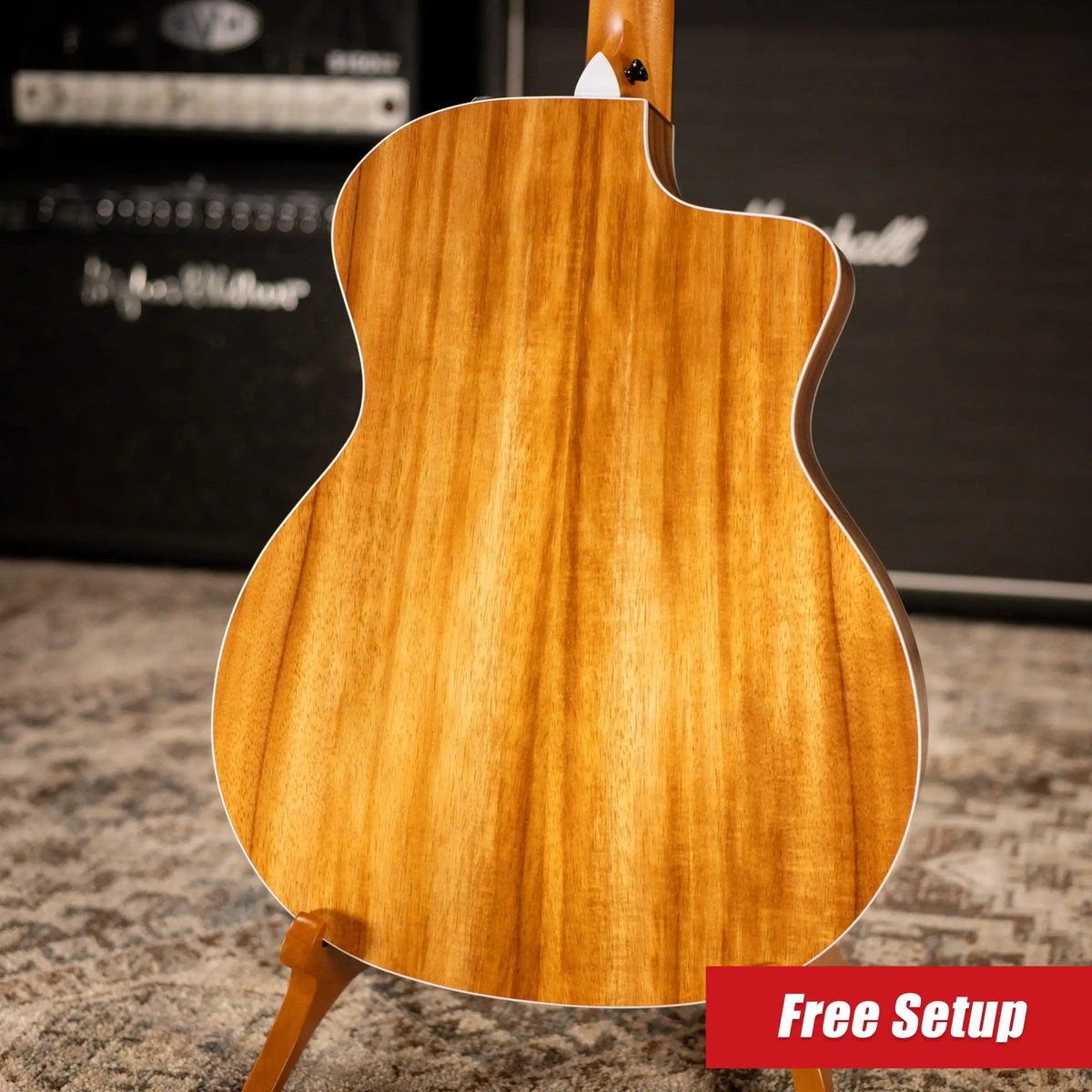 Taylor 214ce-K Left-Handed Grand Auditorium Acoustic/Electric Guitar - Natural with Gig Bag - Demo