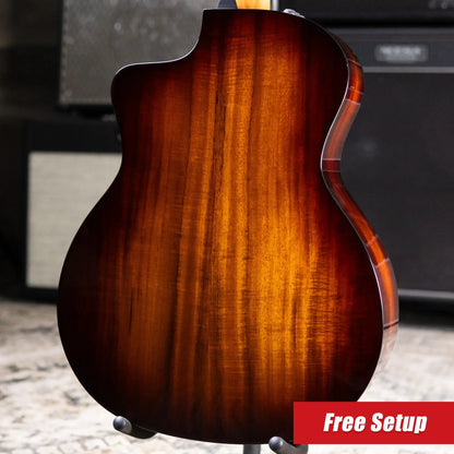 Taylor 214ce-K SB Plus Grand Auditorium Acoustic/Electric Guitar - Sunburst with Aerocase