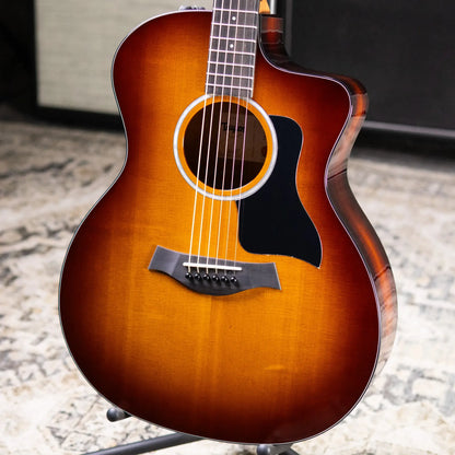 Taylor 214ce-K SB Plus Grand Auditorium Acoustic/Electric Guitar - Sunburst with Aerocase