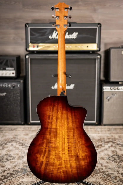 Taylor 214ce-K SB Plus Left-Handed Grand Auditorium Acoustic/Electric Guitar - Sunburst with Aerocase