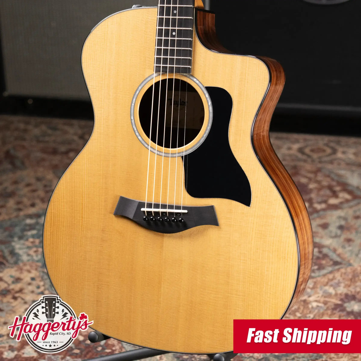 Taylor 214ce Plus Grand Auditorium Acoustic/Electric Guitar with Aerocase