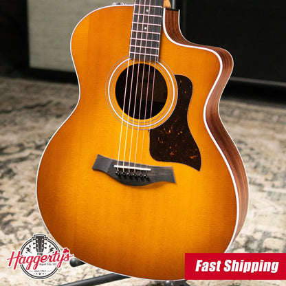 Taylor 214ce Special Edition Grand Auditorium Acoustic/Electric Guitar - Honeyburst with Gig Bag