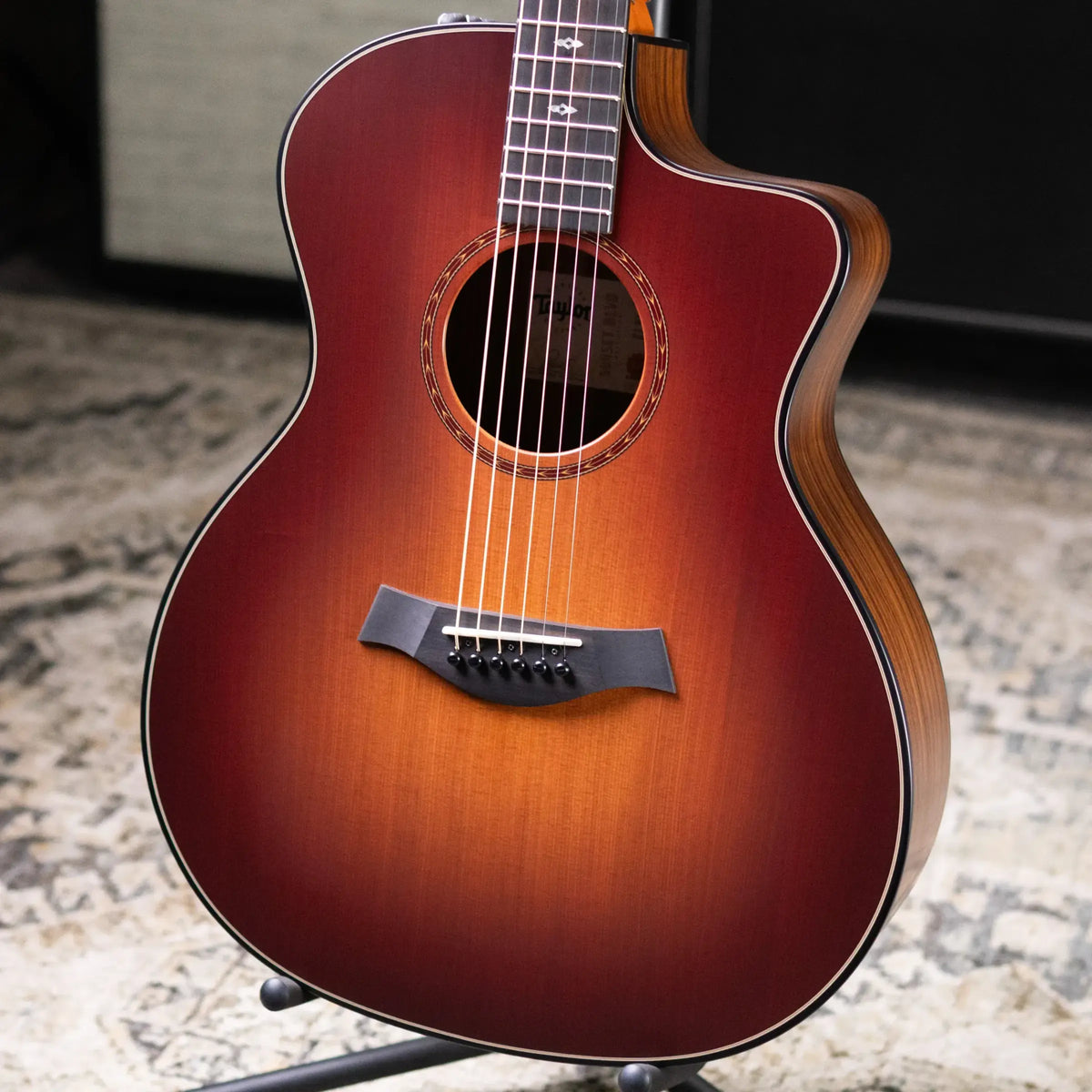 Taylor 214ce Sunset Blvd Grand Auditorium Acoustic/Electric Guitar - Sepia Burst with Gig Bag - Prototype