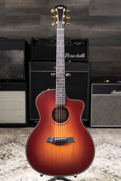 Taylor 214ce Sunset Blvd Grand Auditorium Acoustic/Electric Guitar - Sepia Burst with Gig Bag - Prototype