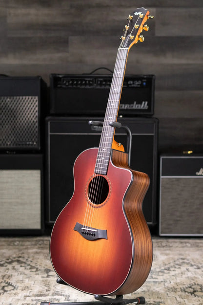 Taylor 214ce Sunset Blvd Grand Auditorium Acoustic/Electric Guitar - Sepia Burst with Gig Bag - Prototype