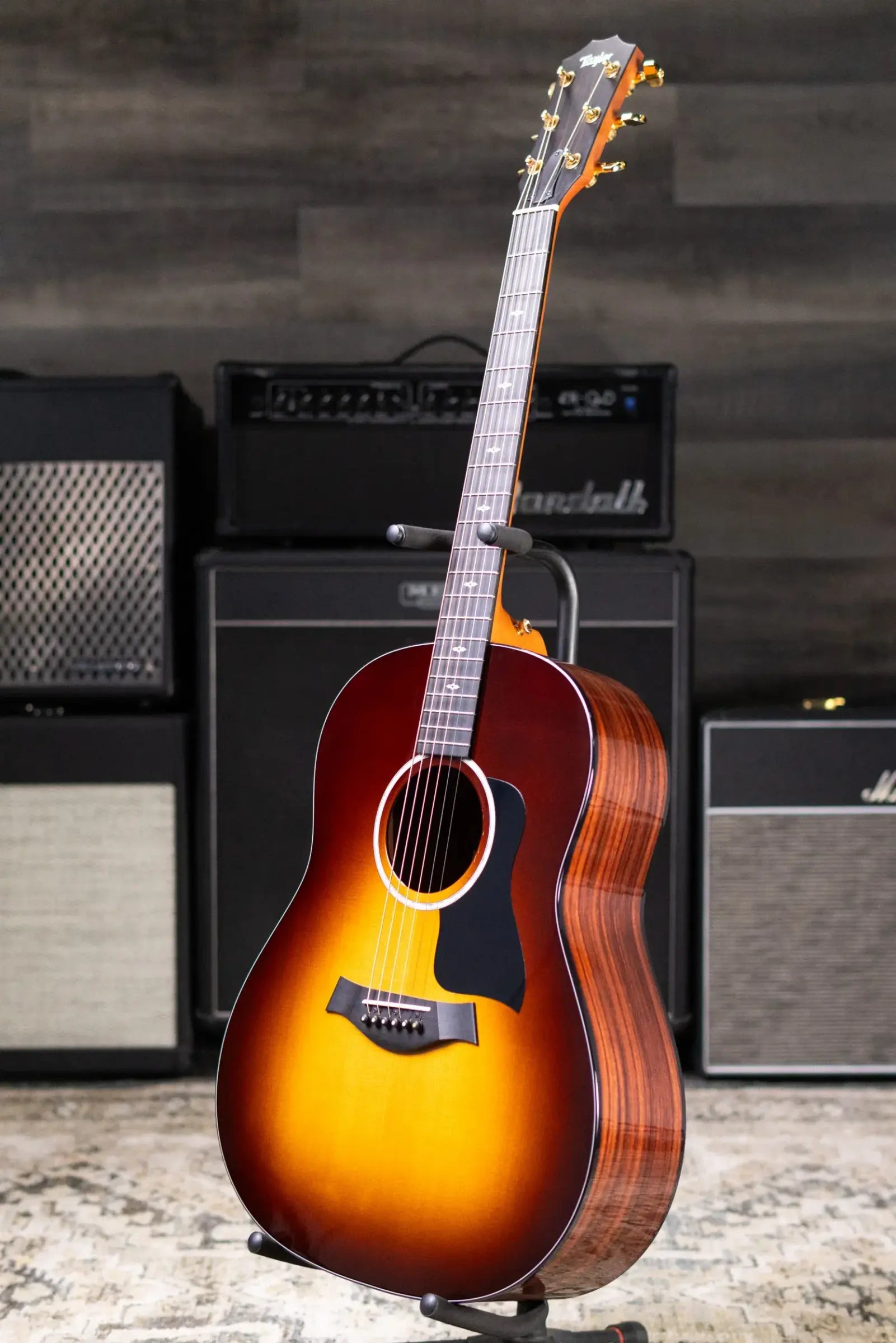 Taylor 217e-SB Plus LTD Grand Pacific Acoustic/Electric Guitar - Sunburst with Aerocase - Floor Model Demo