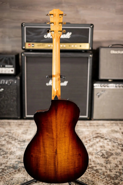 Taylor 222ce-K DLX Grand Concert Hawaiian Koa Acoustic/Electric Guitar - Shaded Edge Burst with Hardshell Case  - Demo
