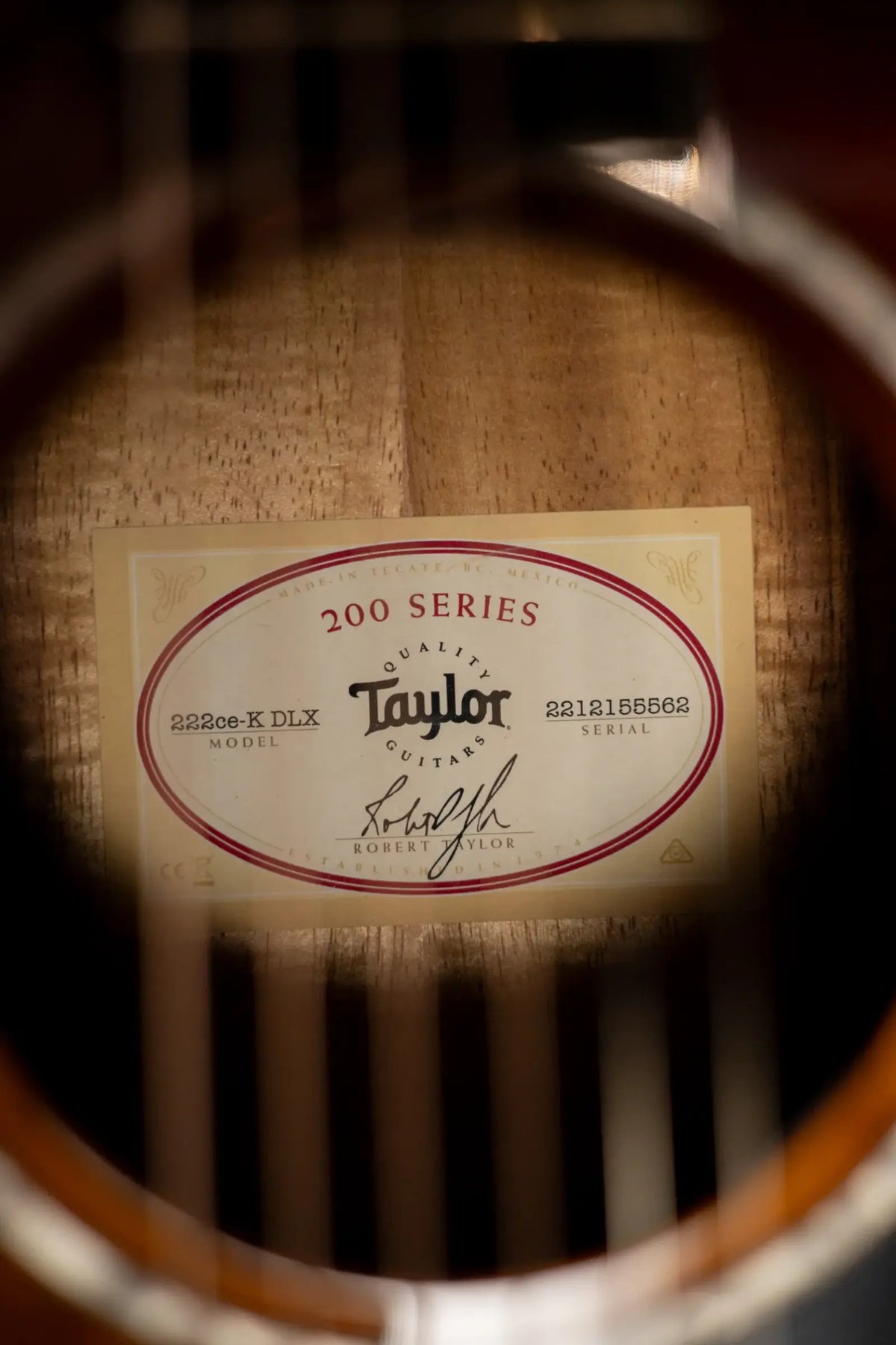 Taylor 222ce-K DLX Grand Concert Hawaiian Koa Acoustic/Electric Guitar - Shaded Edge Burst with Hardshell Case  - Demo