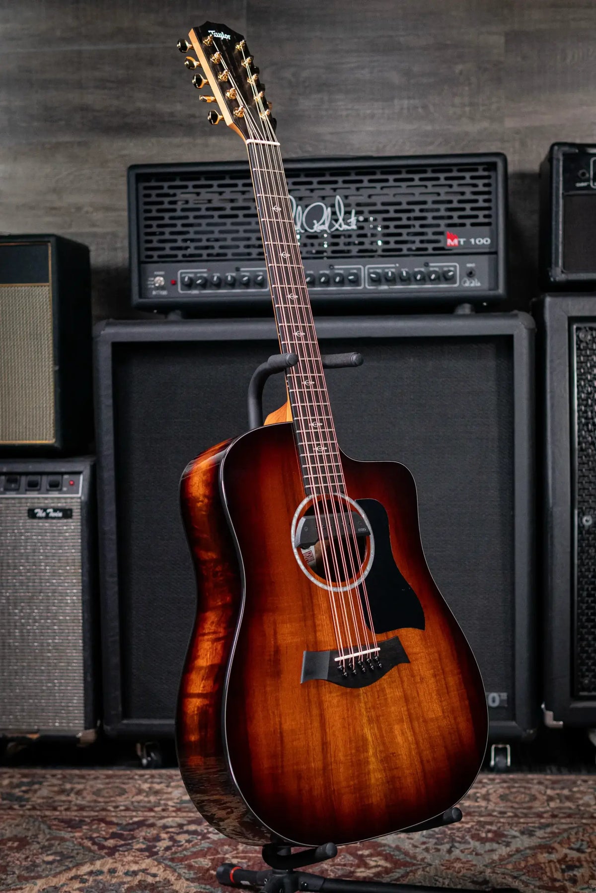 Taylor 260ce-K DLX Bajo Quinto Acoustic/Electric Guitar with Hardshell Case - Demo