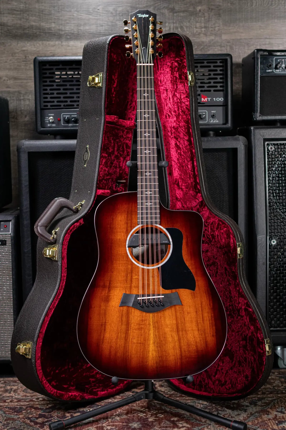 Taylor 260ce-K DLX Bajo Quinto Acoustic/Electric Guitar with Hardshell Case - Demo