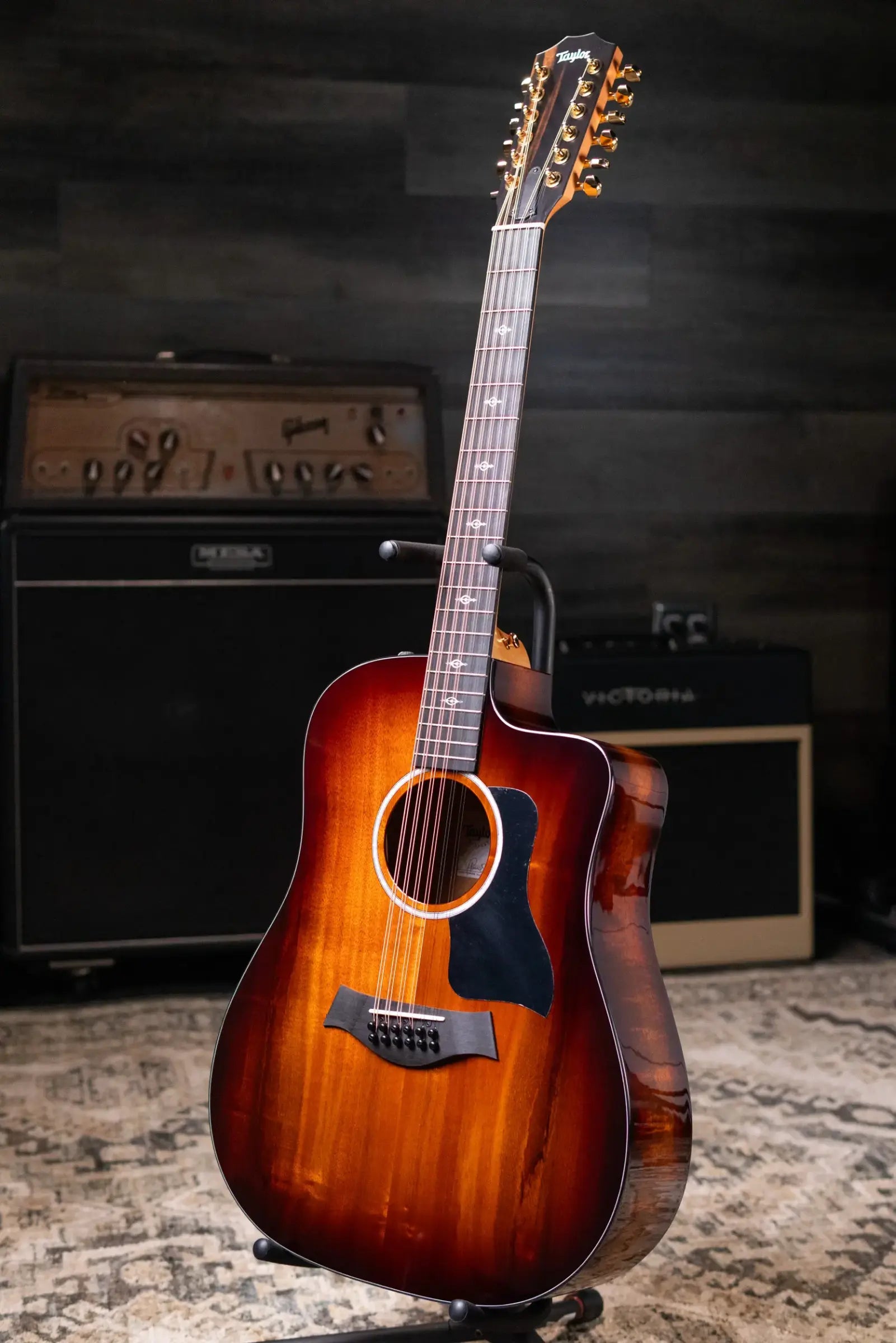 Taylor 260ce-K DLX Doce Doble Acoustic/Electric Guitar with Hardshell Case