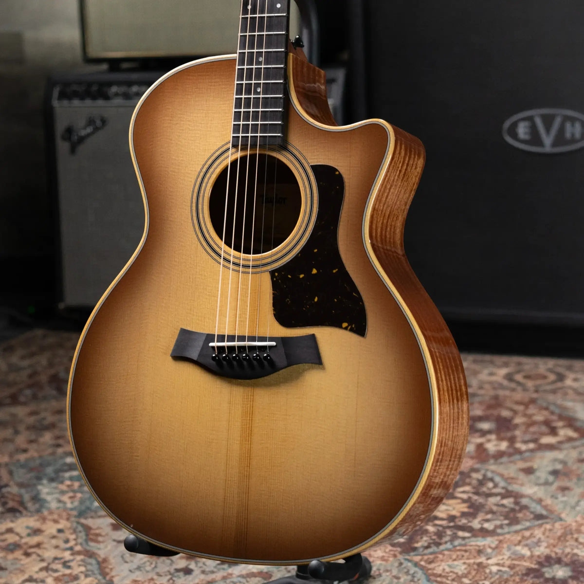 Taylor 314ce Studio Grand Auditorium Acoustic/Electric Guitar - Shaded Edge Burst with Gig Bag - Used