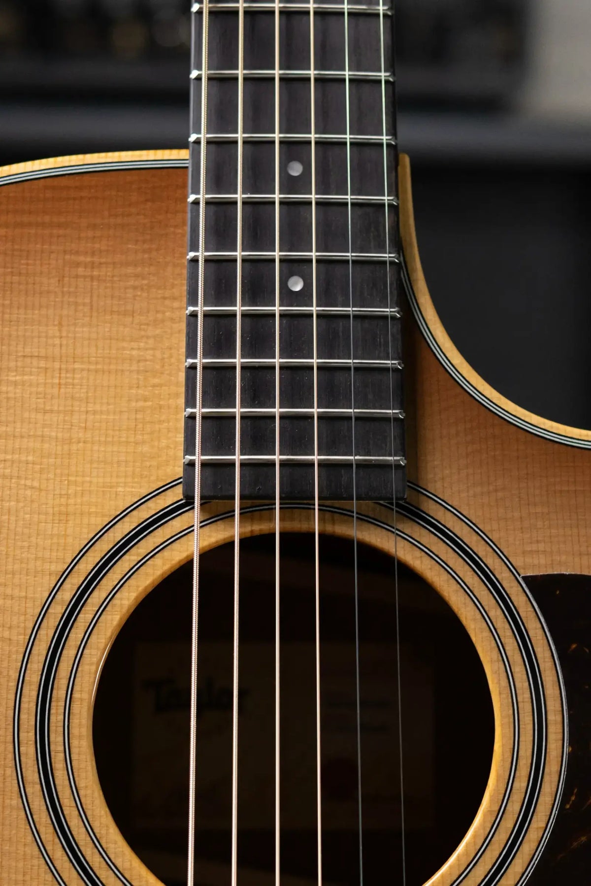 Taylor 314ce Studio Grand Auditorium Acoustic/Electric Guitar - Shaded Edge Burst with Gig Bag - Used