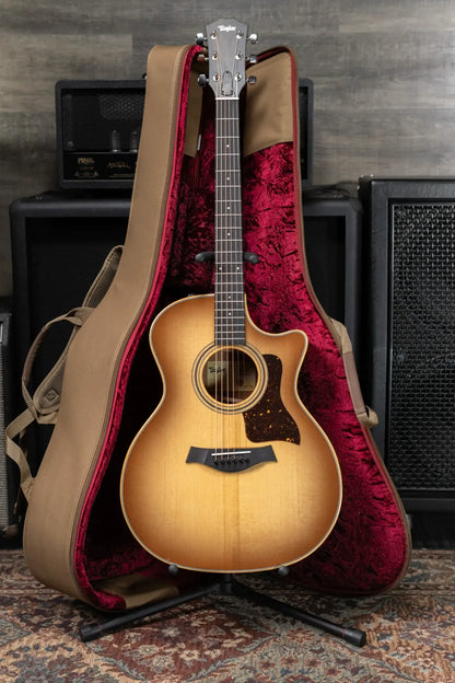 Taylor 314ce Studio Grand Auditorium Acoustic/Electric Guitar - Shaded Edge Burst with Gig Bag - Used