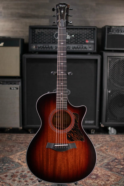 Taylor 322ce Grand Concert Acoustic/Electric Guitar - Shaded Edge Burst with Hardshell Case