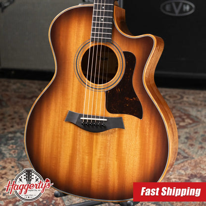 Taylor 324ce Studio Special Edition Grand Auditorium Acoustic/Electric Guitar - Shaded Edge Burst with Gig Bag