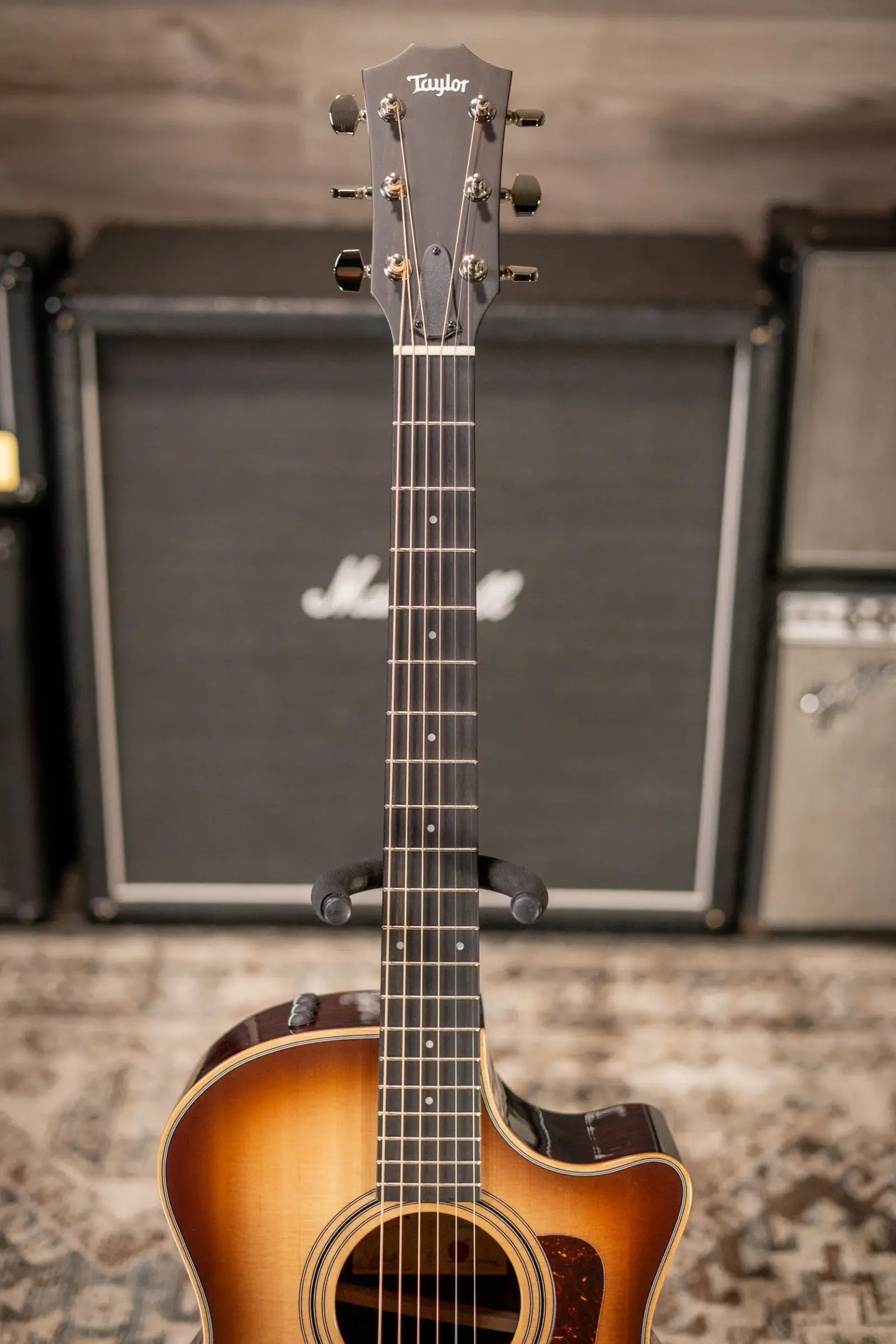 Taylor 414ce Studio Grand Auditorium Acoustic/Electric Guitar - Shaded Edge Burst with Gig Bag