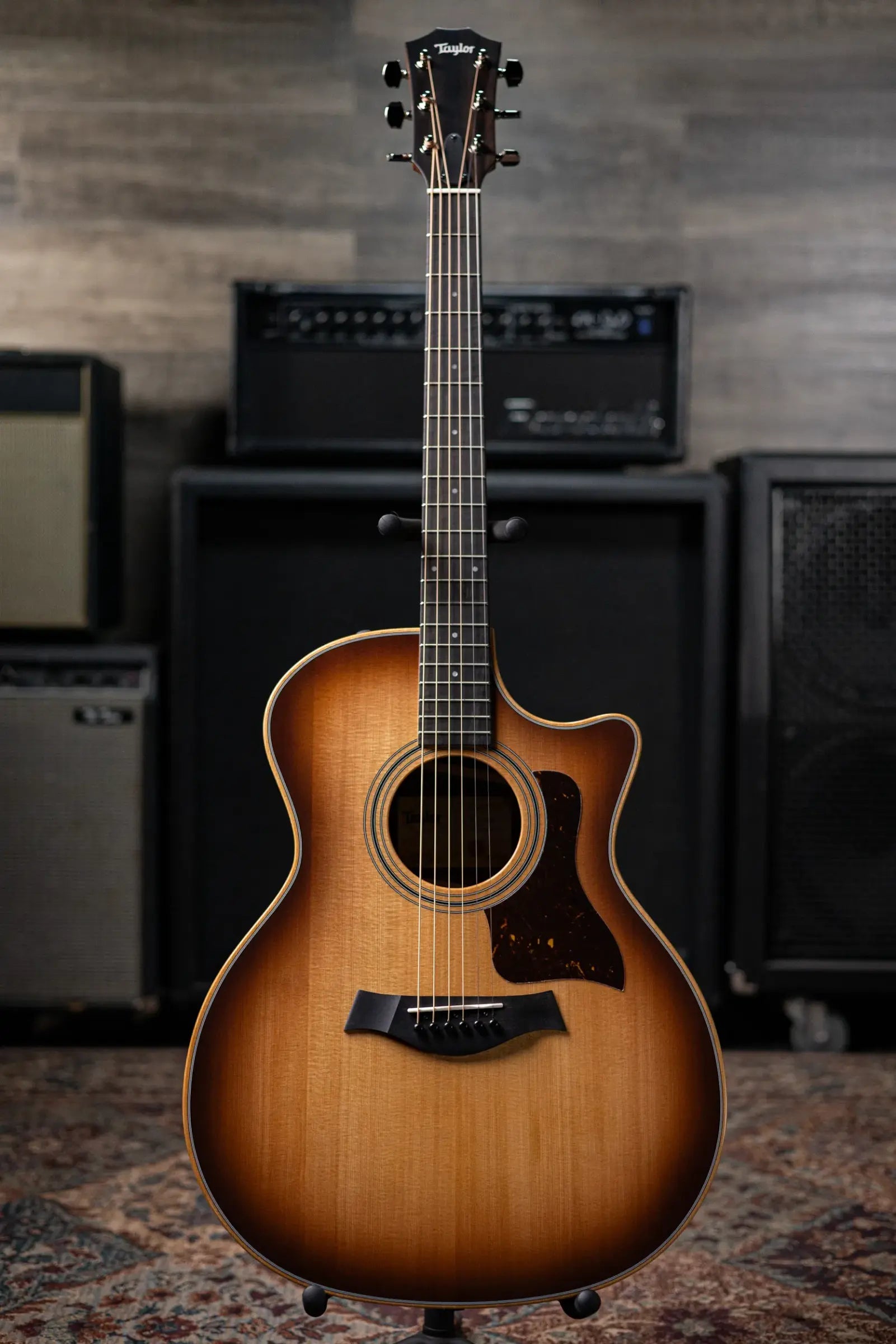 Taylor 414ce Studio Grand Auditorium Acoustic/Electric Guitar - Shaded Edgeburst with Gig Bag
