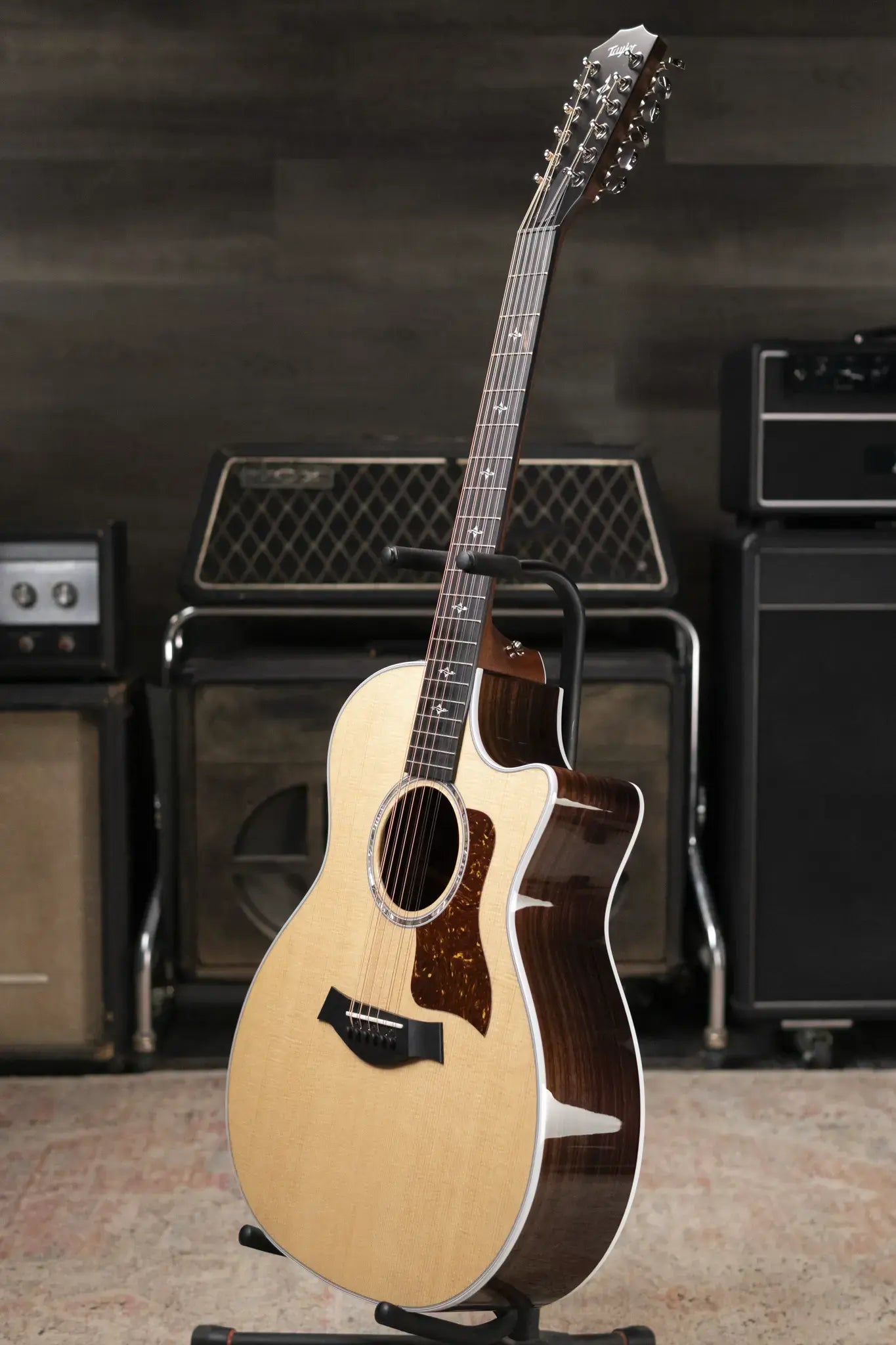 Taylor 454ce 12-String Grand Auditorium Acoustic/Electric Guitar with Hardshell Case - Floor Model