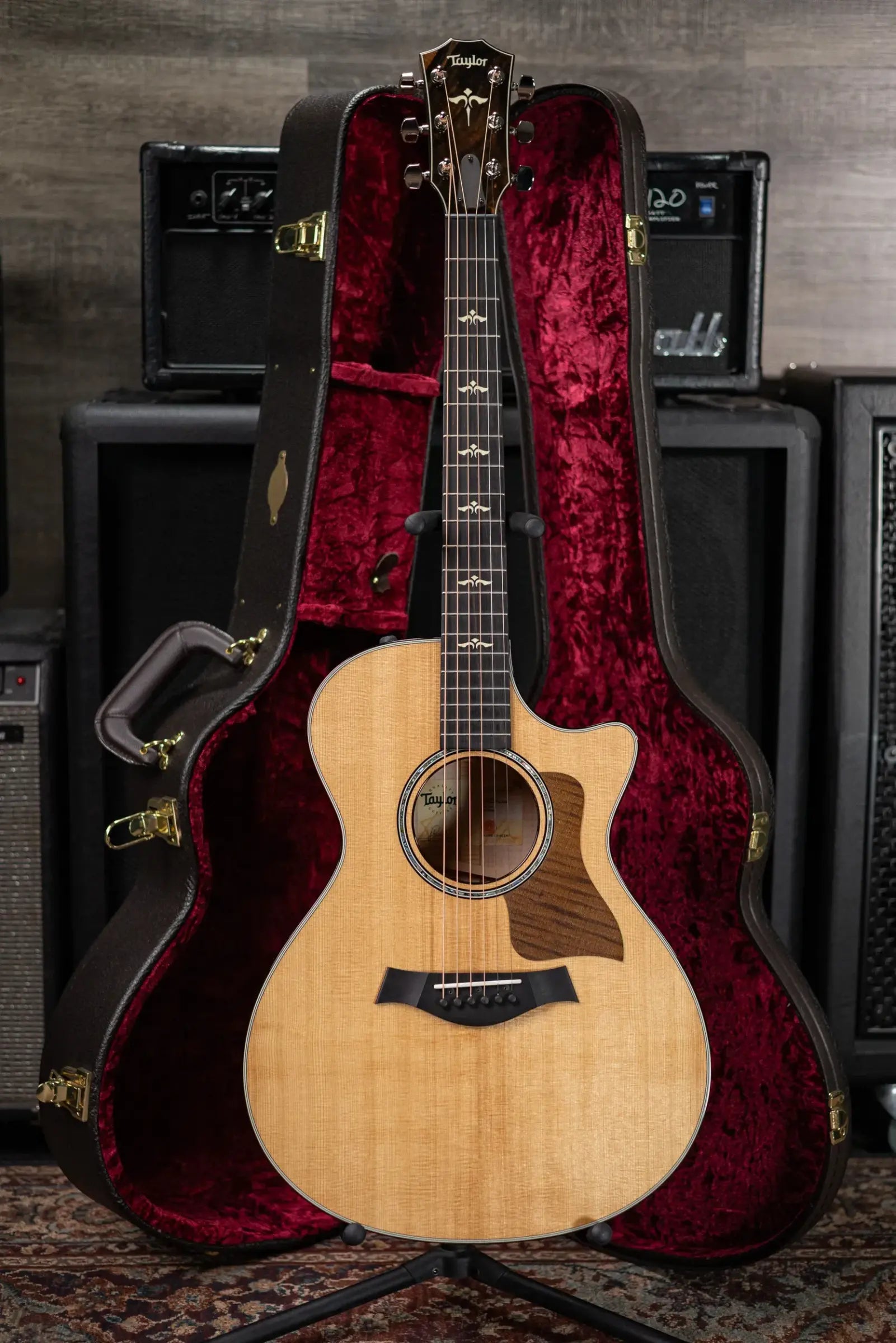 Taylor 612ce Grand Concert Acoustic/Electric Guitar with Hardshell Case