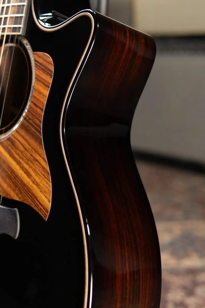 Taylor Builder's Edition 814ce Grand Auditorium Acoustic/Electric Guitar - Blacktop with Hardshell Case