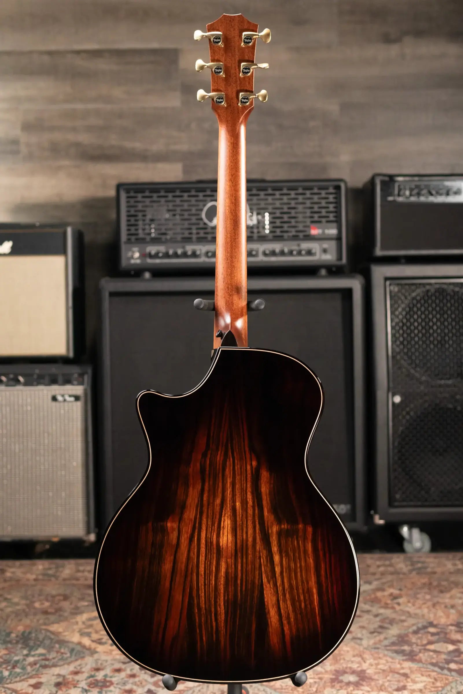 Taylor (1 of 42) Builder's Edition 814ce LTD Grand Auditorium Acoustic/Electric Guitar - Macassar Ebony with Hardshell Case