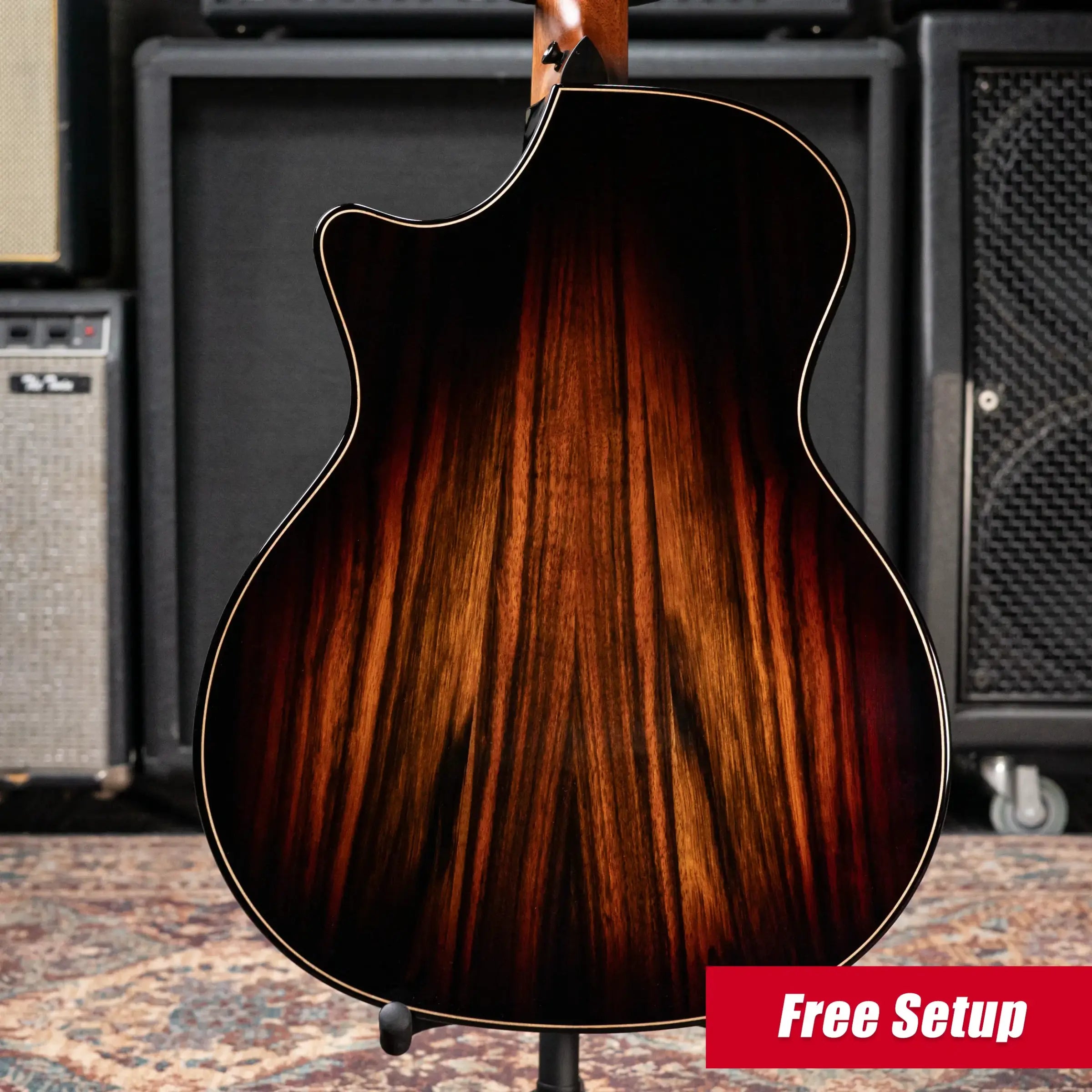Taylor (1 of 42) Builder's Edition 814ce LTD Grand Auditorium Acoustic/Electric Guitar - Macassar Ebony with Hardshell Case