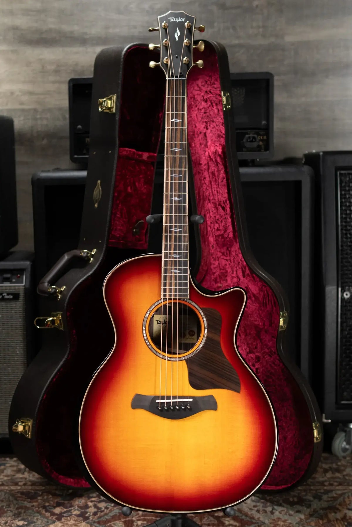 Taylor Builder's Edition 814ce Limited Edition Acoustic/Electric Guitar - Desert Dawn Top with Hardshell Case
