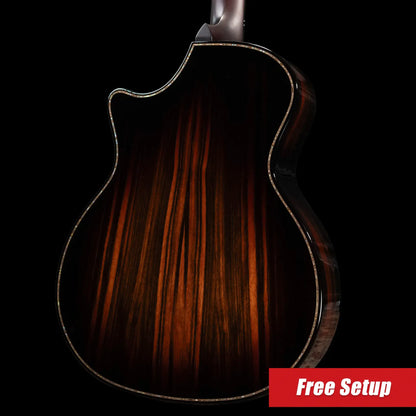 Taylor (1 of 42) Builder's Edition 914ce LTD Macassar Ebony Grand Auditorium Acoustic/Electric Guitar - Shaded Edgeburst with Hardshell Case